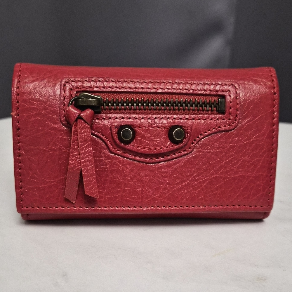 Authentic Balenciaga Key Holder 6 Rings - Red